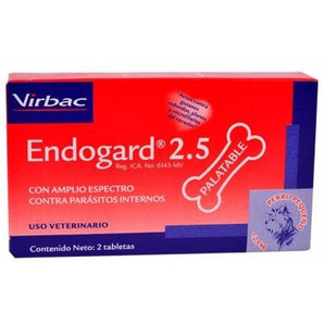 Endogard 2.5 - Antiparasitario Interno (Venta por Tableta)