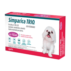 Simparica 2.5-5 kg – Antiparasitario Oral para Perros Pequeños