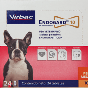 Endogard 10 - Antiparasitario para Perros Medianos (Venta por Tableta)