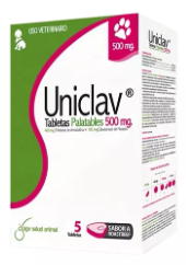 Uniclav Blíster x 5 Tabletas (500 mg) - Antibiótico de Amplio Espectro